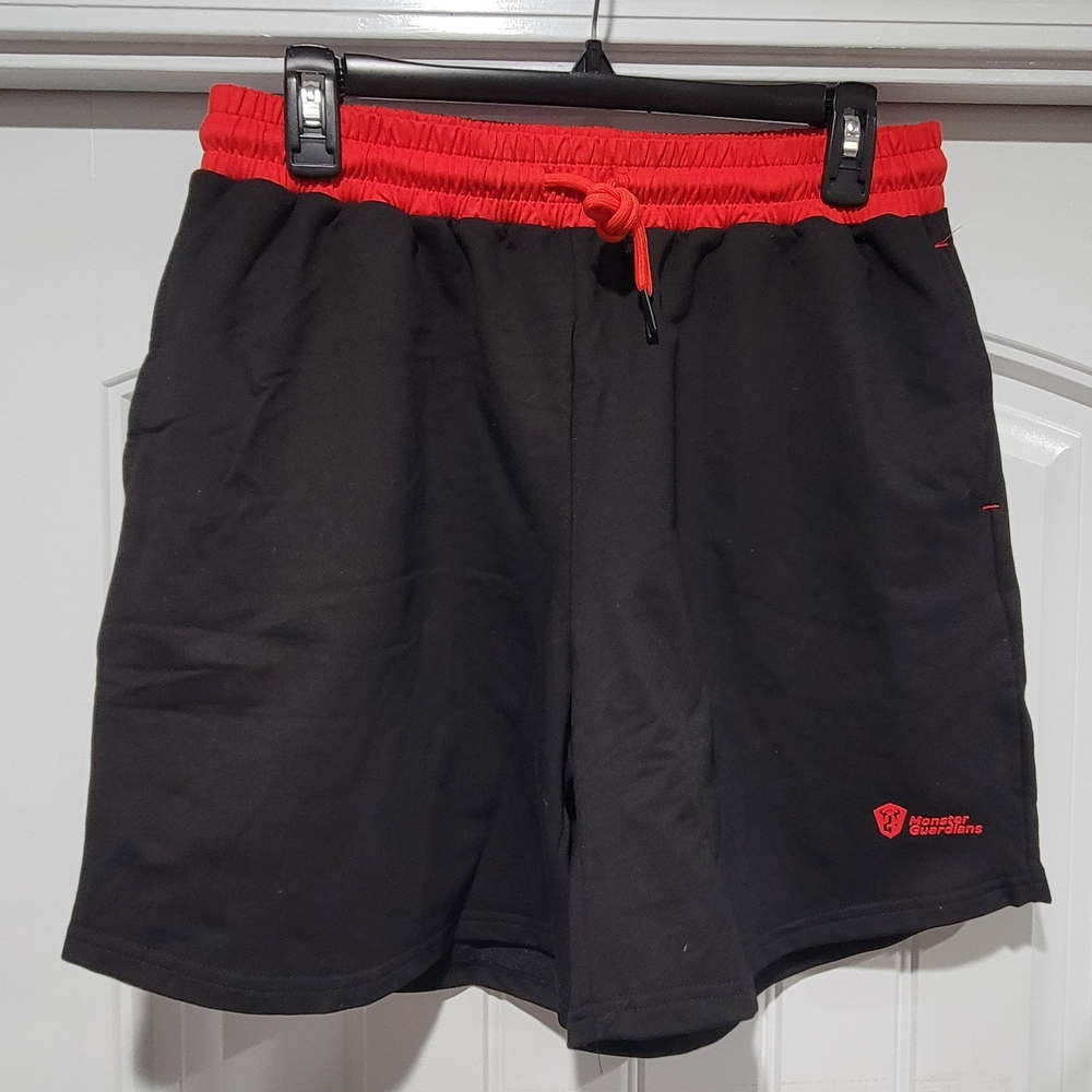 Monster Guardians Combat Training Shorts In Red And Black